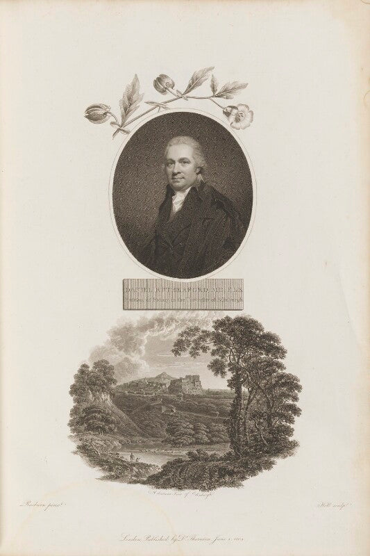 Daniel rutherford with 'a distant view of edinburgh' npg d34337