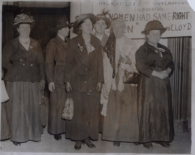 Group including sylvia pankhurst and charlotte despard (née french) npg x35726