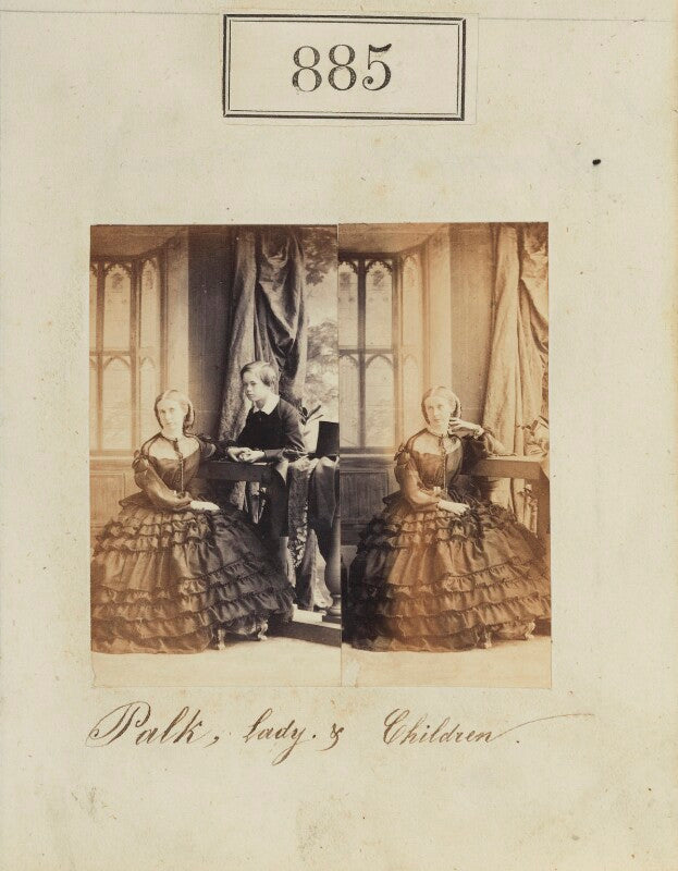 Maria harriett (née hesketh), lady haldon with one of her sons npg ax50477