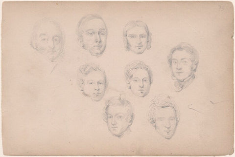 Eight unknown sitters NPG D23313(27)