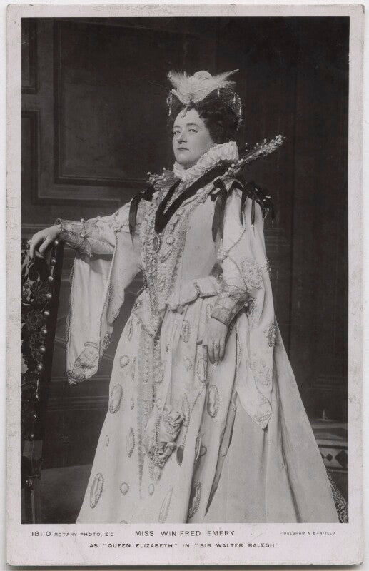 Winifred emery as queen elizabeth in 'sir walter ralegh' npg x138256