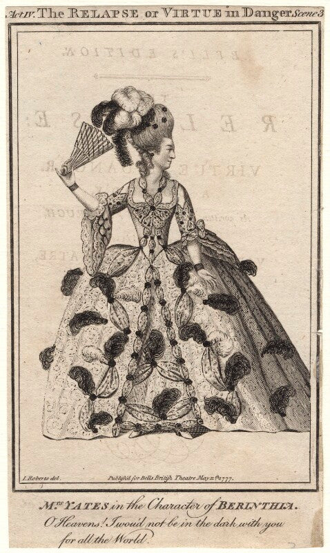 Mary ann yates as berinthia in vanbrugh's 'the relapse' npg d8911
