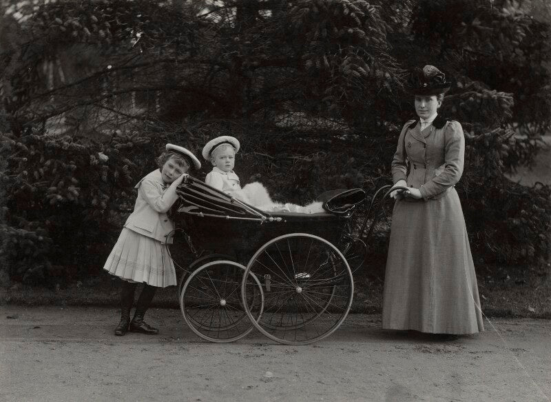 Princess mary, countess of harewood; prince henry, duke of gloucester with their nanny npg ax29318