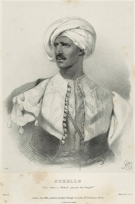 Charles kemble as othello npg d22332