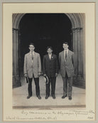 Prize Winners in the Olympic Games (Irish American Athletic Club)' (Jim Sullivan; Louis Tewanima; Robert Cloughen) NPG x131229