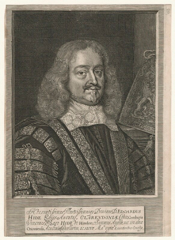 Edward hyde, 1st earl of clarendon npg d20542