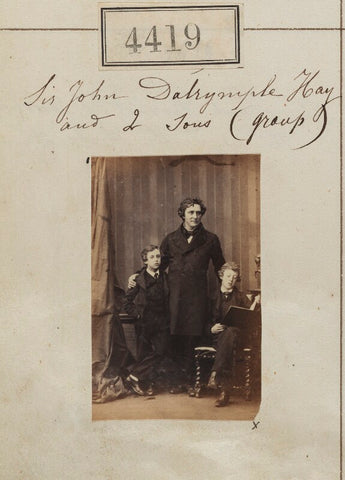 Sir William Archibald Dalrymple-Hay, 4th Bt; Sir John Charles Dalrymple-Hay, 3rd Bt; James Francis Dalrymple-Hay NPG Ax54432