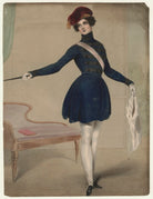 Louisa Cranstoun Nisbett (née Macnamara, later Boothby) as Cornet Fitzherbert Fitzhenry in 'The Married Rake' NPG D21563