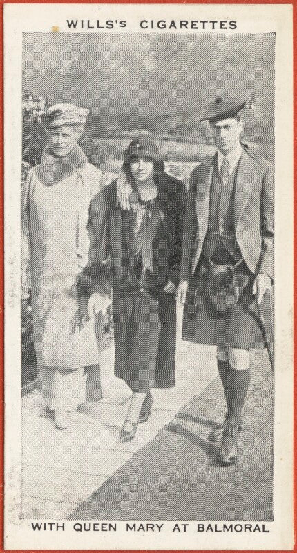 'with queen mary at balmoral' (queen mary; queen elizabeth, the queen mother; king george vi) npg d47279