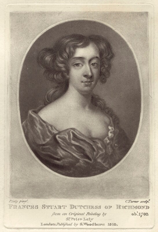 Frances teresa stuart, duchess of richmond and lennox npg d30487
