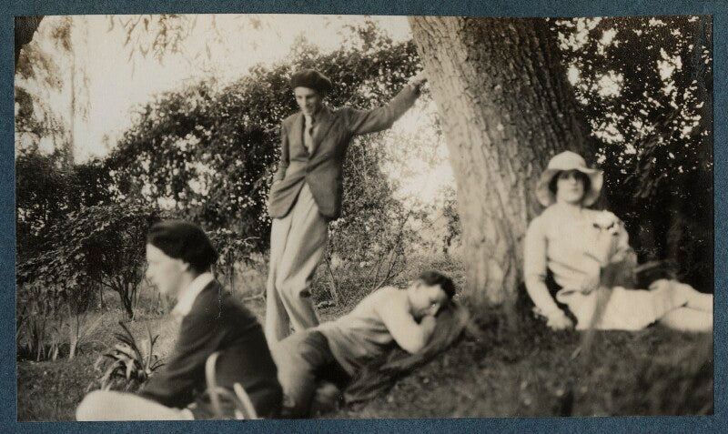 Bob gathorne hardy; kyrle leng; siegfried sassoon; julian vinogradoff (née morrell) npg ax142617