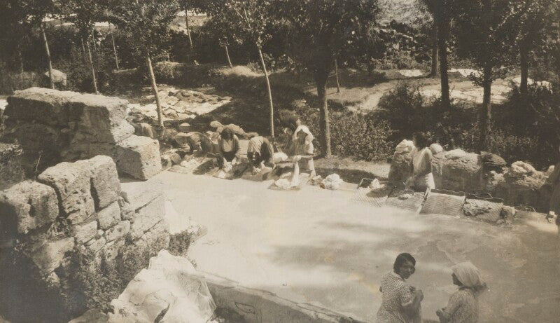 'village washing pool' (sepulveda, spain) npg ax183115