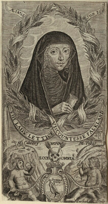 Lettice cary (née morison), viscountess falkland npg d33242