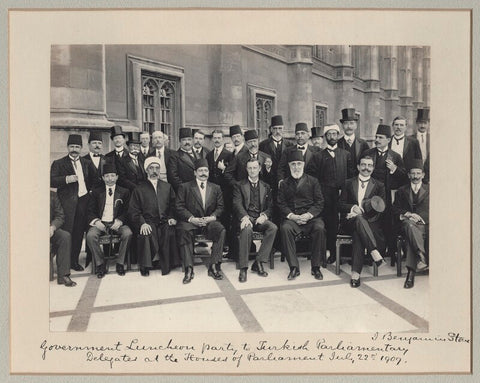 'Government Luncheon Party to Turkish Parliamentary Delegates at the Houses of Parliament' NPG x135603