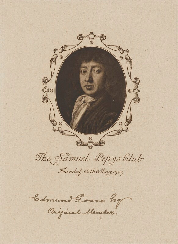 Diploma of membership of the samuel pepys club for sir edmund gosse npg d18073