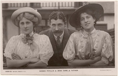 Zena Dare, Phyllis Dare and Arthur Albert Dones NPG x201044