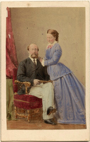 Prince Christian of Schleswig-Holstein; Princess Helena Augusta Victoria of Schleswig-Holstein NPG Ax46775