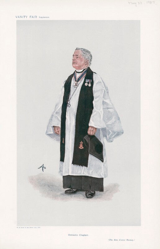 Frederick alfred john hervey ('men of the day. no. 1067. "domestic chaplain."') npg d45381