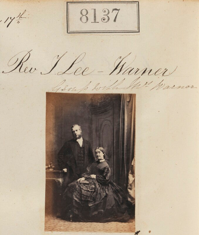 Reverend j. lee warner; mrs warner npg ax57955