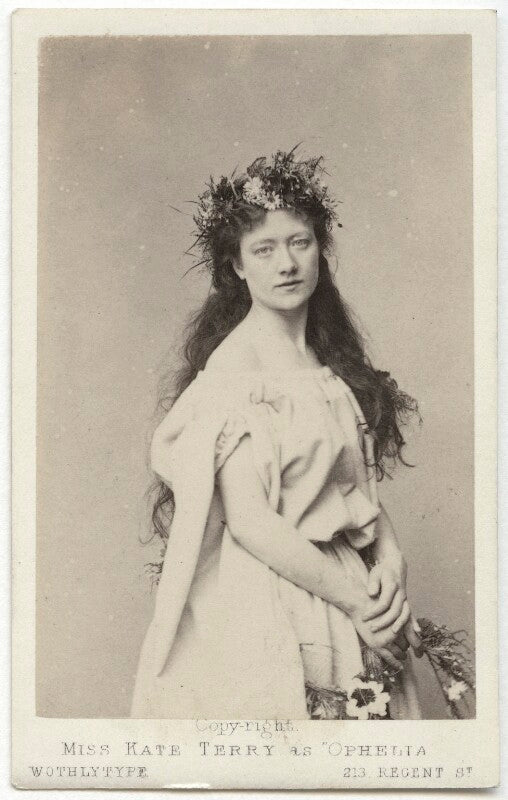 Kate terry as ophelia in 'hamlet' npg x20038