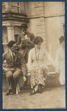 Sir Osmond Thomas Esmonde, 12th Bt; Evan Morgan, 2nd Viscount Tredegar; Lois Ina (née Sturt), Viscountess Tredegar NPG Ax140726