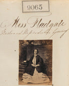 Unknown woman ('Reproduction by order of Miss Fladgate') NPG Ax58888