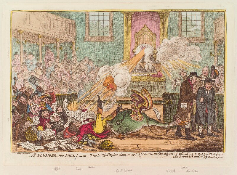 'a plumper for paul!   or   the little taylor done over!' npg d12886