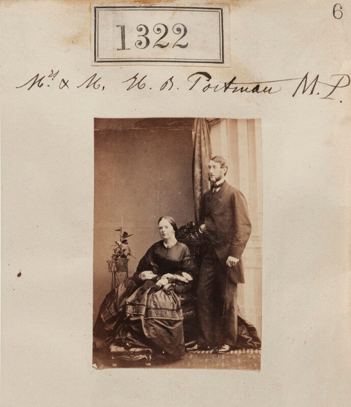 Mary selina charlotte (née fitzwilliam), viscountess portman; william henry berkeley portman, 2nd viscount portman npg ax50724