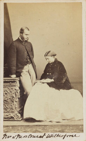 Ernest Roland Wilberforce; Frances Mary Wilberforce (née Anderson) NPG Ax10057