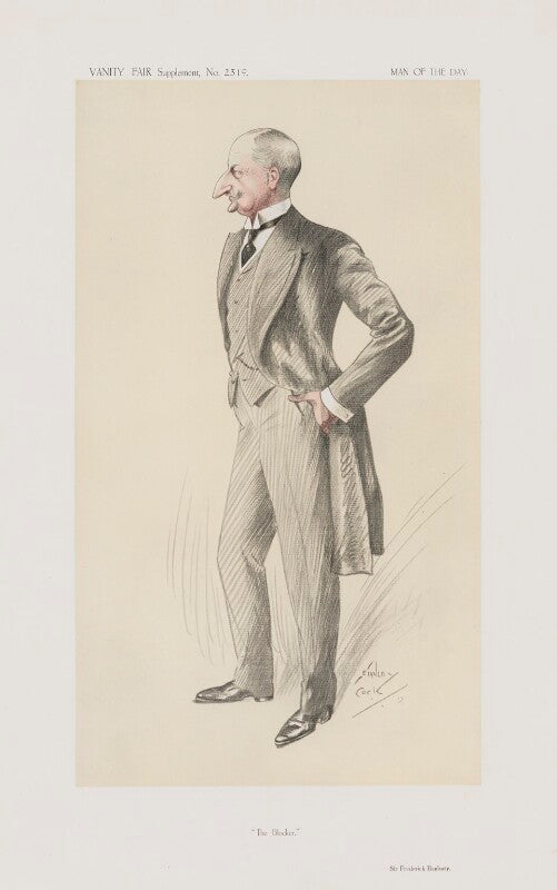 Frederick george banbury, 1st baron banbury of southam ('men of the day. no. 2319. "the blocker."') npg d45709