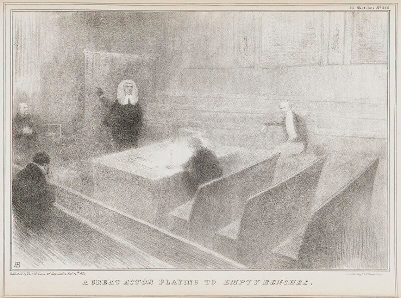 A great actor playing to empty benches npg d41161