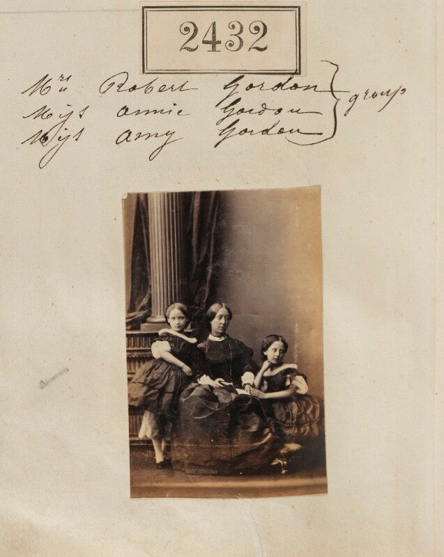 Mrs robert gordon; annie gordon; amy gordon npg ax51821
