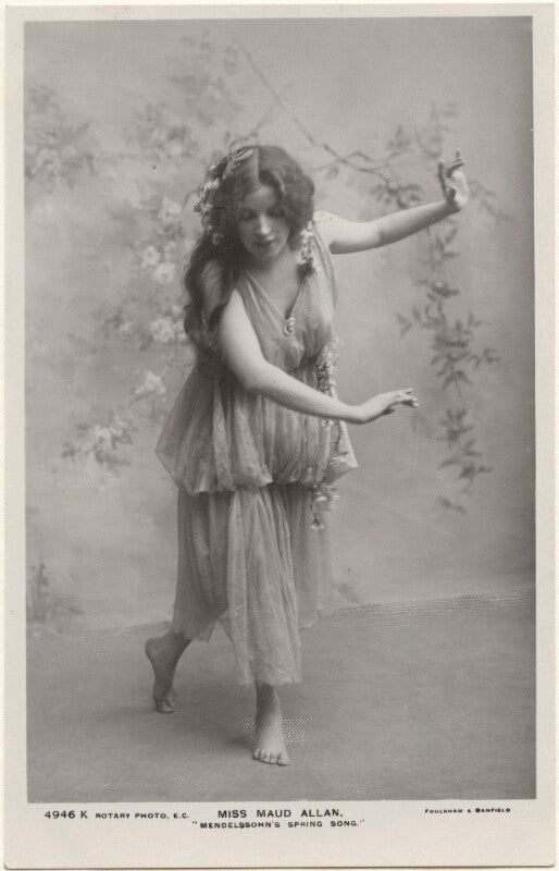 Maud allan dancing to 'mendelssohn's spring song' npg x198340