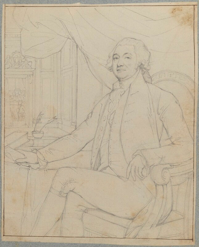 Unknown man, possibly James Boswell NPG D17755
