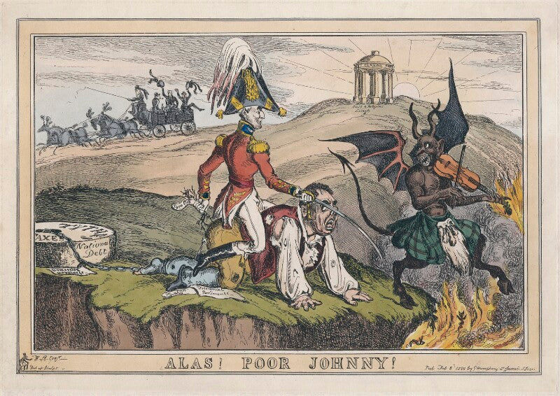 'alas! poor johnny!' (arthur wellesley, 1st duke of wellington; john bull) npg d48714