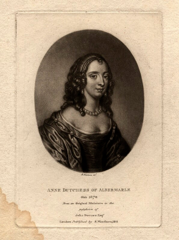 Anne monck (née clarges), duchess of albemarle npg d324