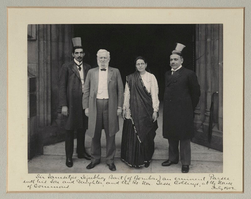 Group at the houses of parliament npg x135494