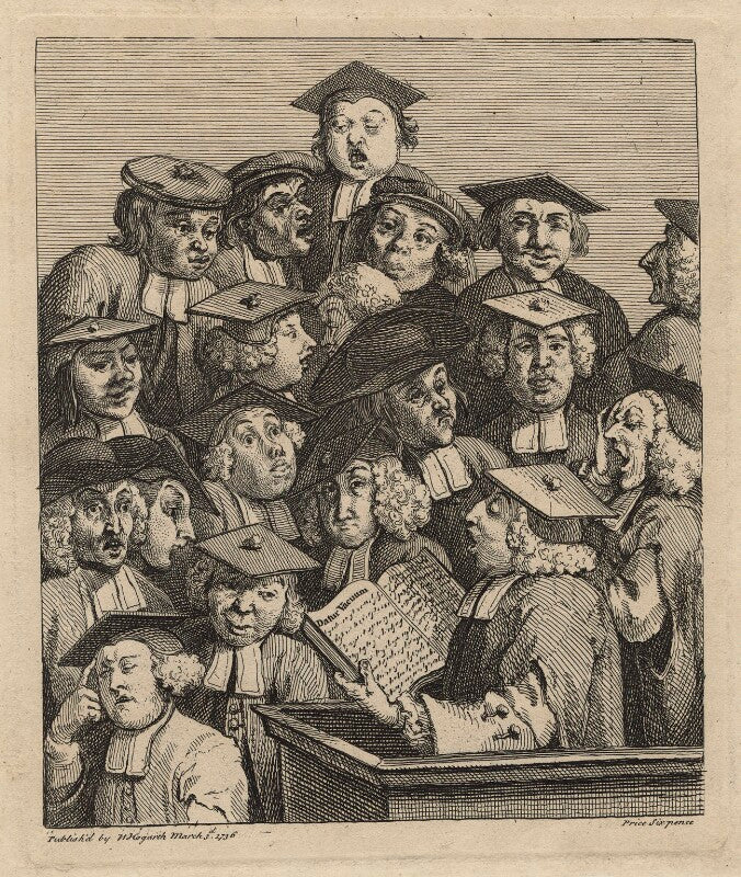 'scholars at a lecture' npg d21376