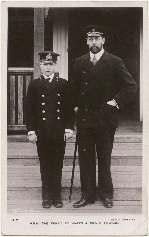 Prince edward, duke of windsor (king edward viii); king george v npg x196469