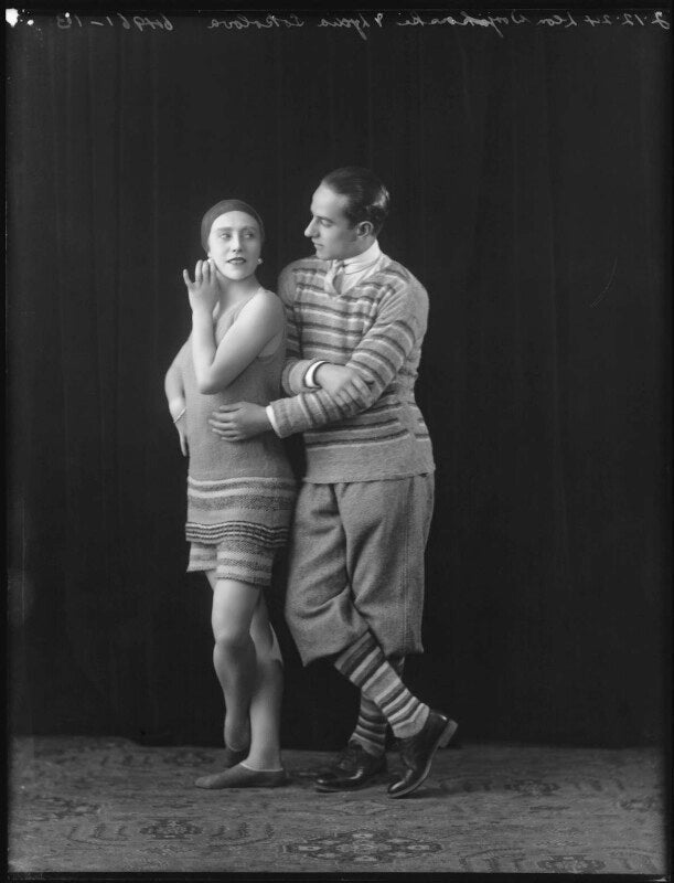 Lydia sokolova as perlouse; leon woizikovsky as the golf player in 'le train bleu' npg x26646