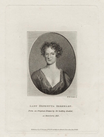 Lady Henrietta ('Harriett') Berkeley NPG D31001