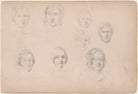 Mr Harris and seven unknown sitters NPG D23313(19)