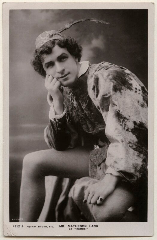 Matheson lang as romeo in 'romeo and juliet' npg x193883
