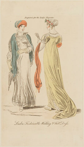 'London Fashionable Walking & Full Dress', July 1809 NPG D47533