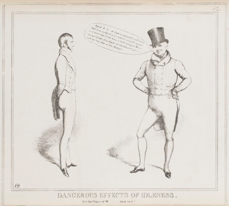 Dangerous effects of idleness (charles gordon lennox, 5th duke of richmond and lennox; john scott, 1st earl of eldon) npg d40997
