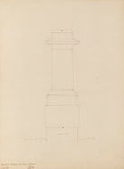 Sketch of pedestal for Statue of Duke of Wellington NPG 316a(138)