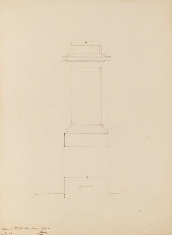 Sketch of pedestal for statue of duke of wellington npg 316a(138)