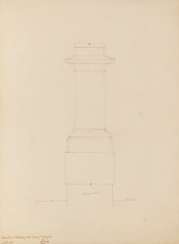 Sketch of pedestal for Statue of Duke of Wellington NPG 316a(138)