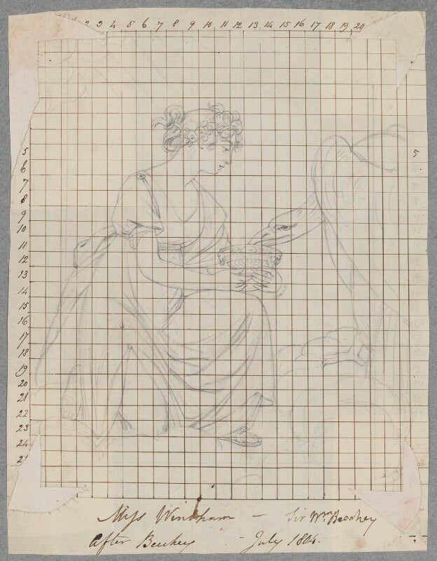 Frances ilive (née wyndham), lady burrell as hebe npg d17465