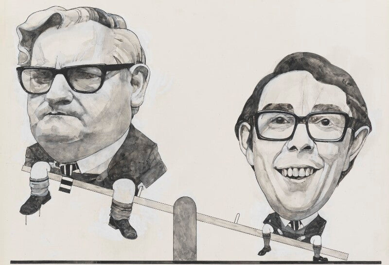 Ronnie barker; ronnie corbett ('the two ronnies') npg 6774